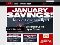 Website Screenshot Co-op Liquor Store