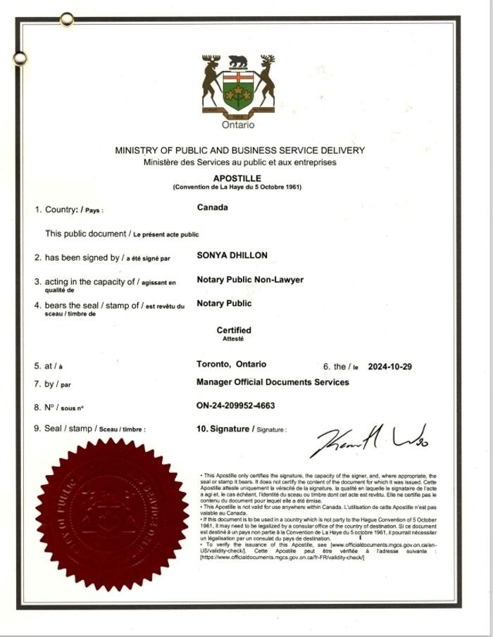 Images Sonya Notary Public & Commissioner of Oaths/ Apostille