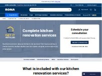 Website Screenshot Kitchen Design at RONA+