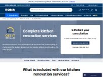 Website Screenshot Kitchen Design at RONA+