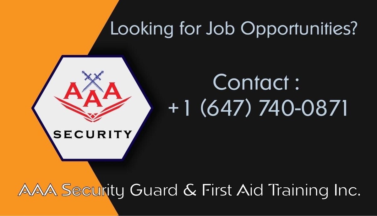 Images AAA Security Guard & First Aid Training Inc.