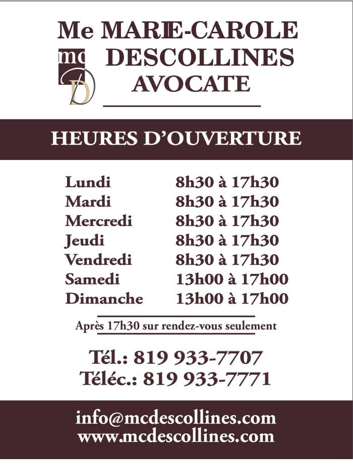 Images Marie-Carole Descollines Avocate