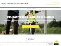 Website Screenshot Gérard Joncas Arpenteur Géomètre