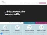 Website Screenshot Clinique Dentaire Sainte-Adèle