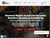Website Screenshot DryBasements.com Ltd