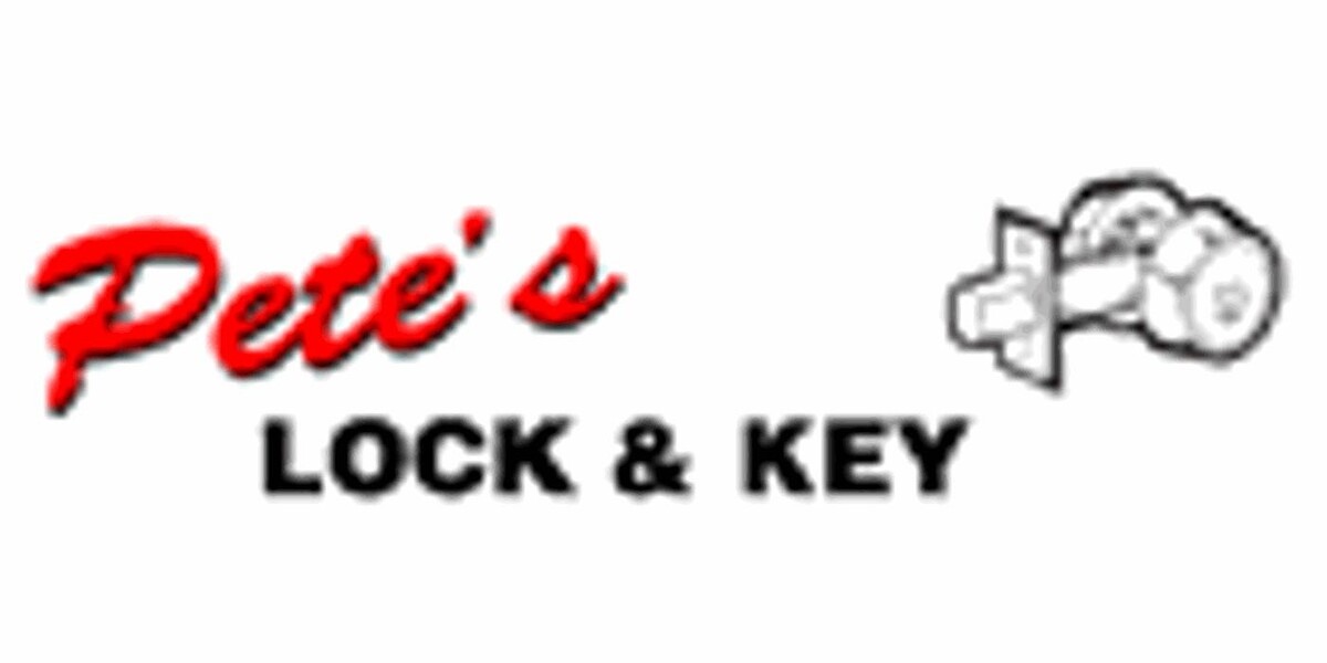 Pete's Lock & Key Logo