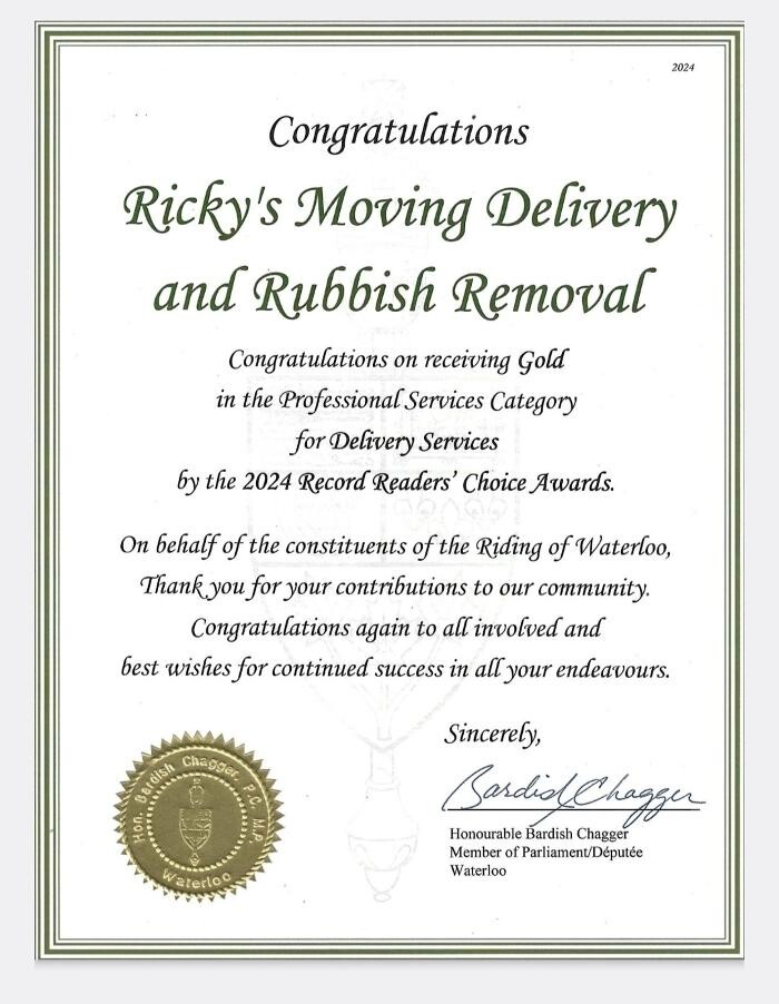 Images Ricky's Moving, Delivery & Rubbish Removal