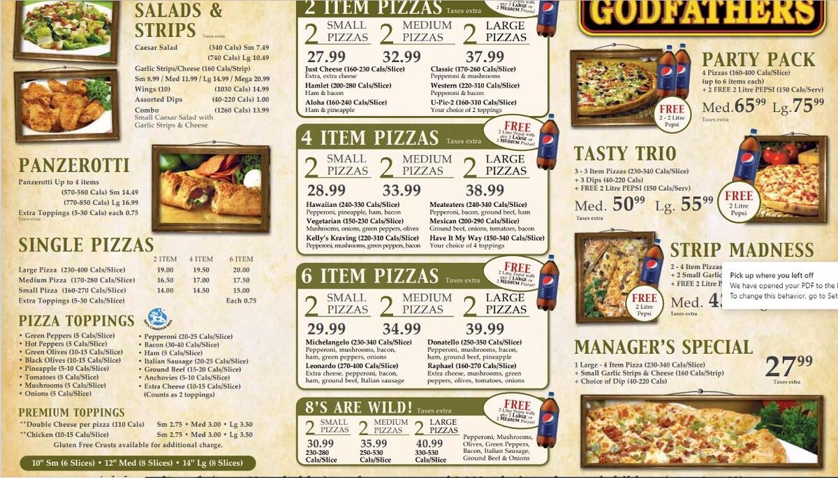 Images Godfathers Pizza - Delhi