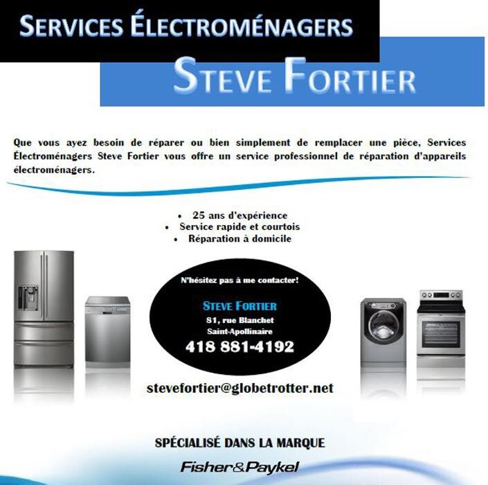 Images Service électroménager Steve Fortier