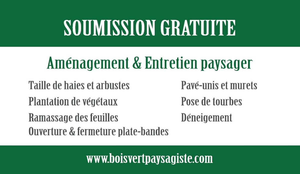 Images Boisvert Paysagiste