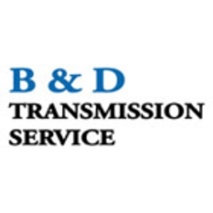 B & D Transmission Service Logo