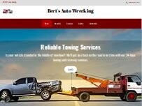Website Screenshot Bert's Auto Wrecking