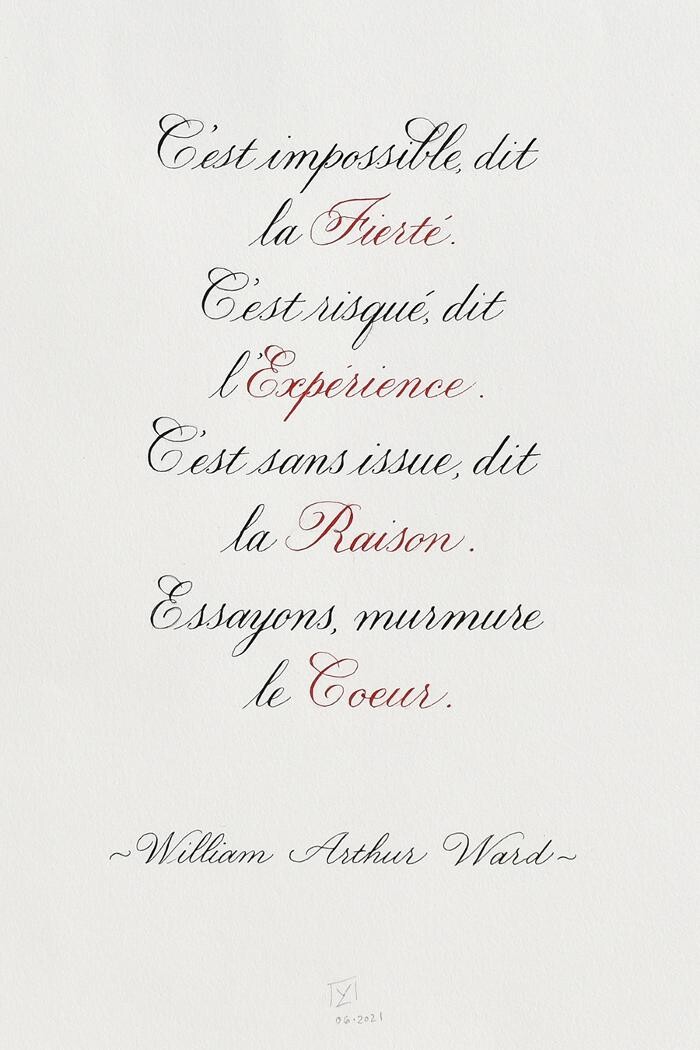 Images Yolande Lessard Calligraphe