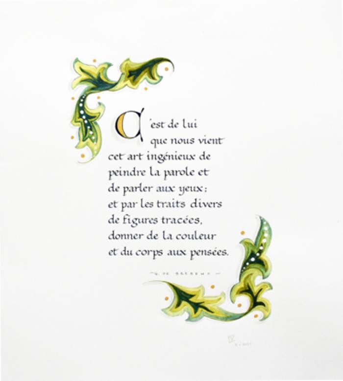 Images Yolande Lessard Calligraphe