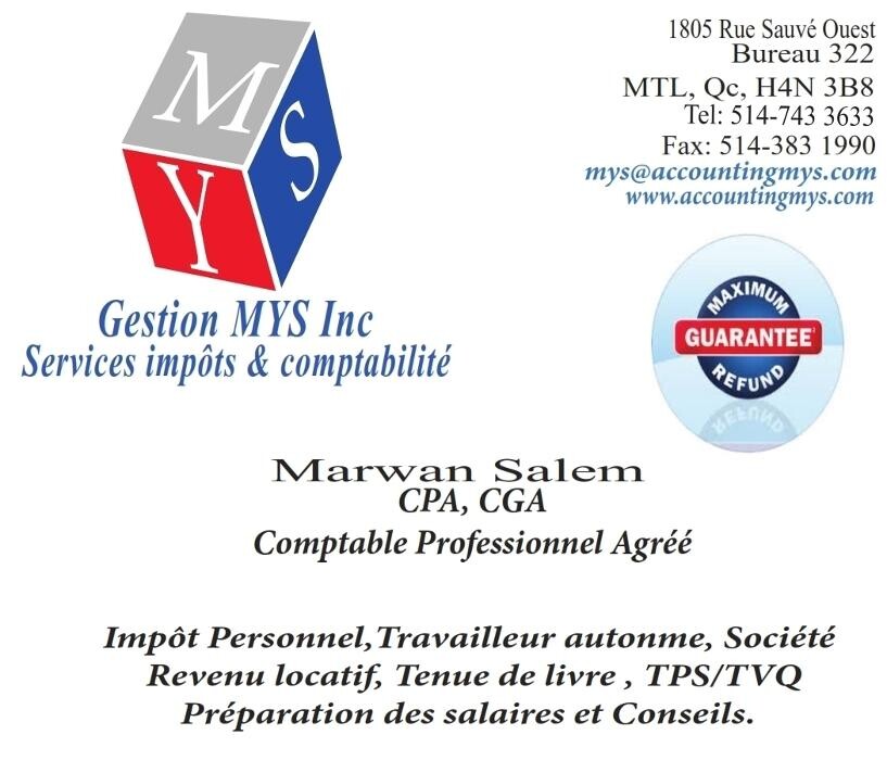 Images Gestion M Y S Inc - Marwan Salem CPA CGA