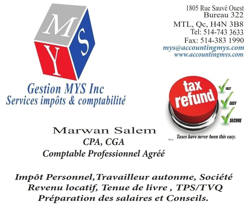 Images Gestion M Y S Inc - Marwan Salem CPA CGA