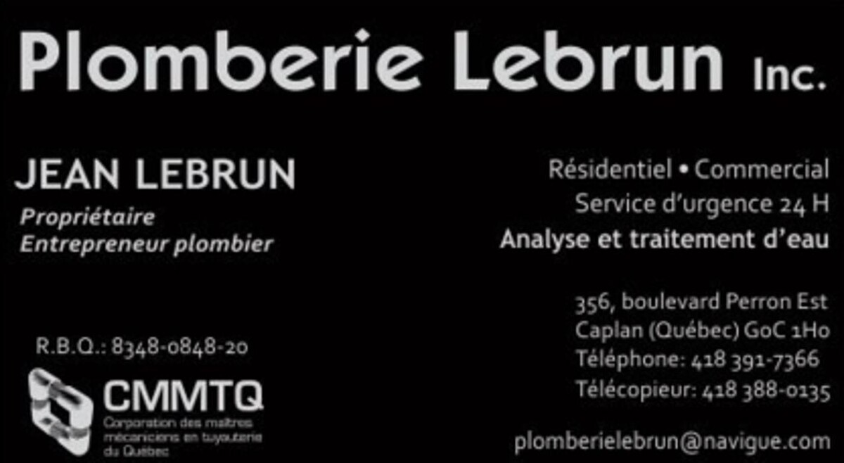 Images Plomberie Lebrun Inc