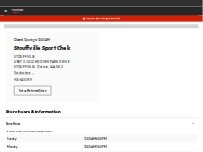Website Screenshot Sport Chek