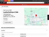 Website Screenshot Sport Chek
