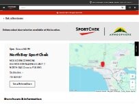 Website Screenshot Sport Chek