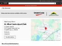 Website Screenshot Sport Chek