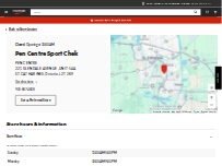 Website Screenshot Sport Chek