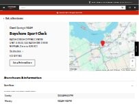Website Screenshot Sport Chek