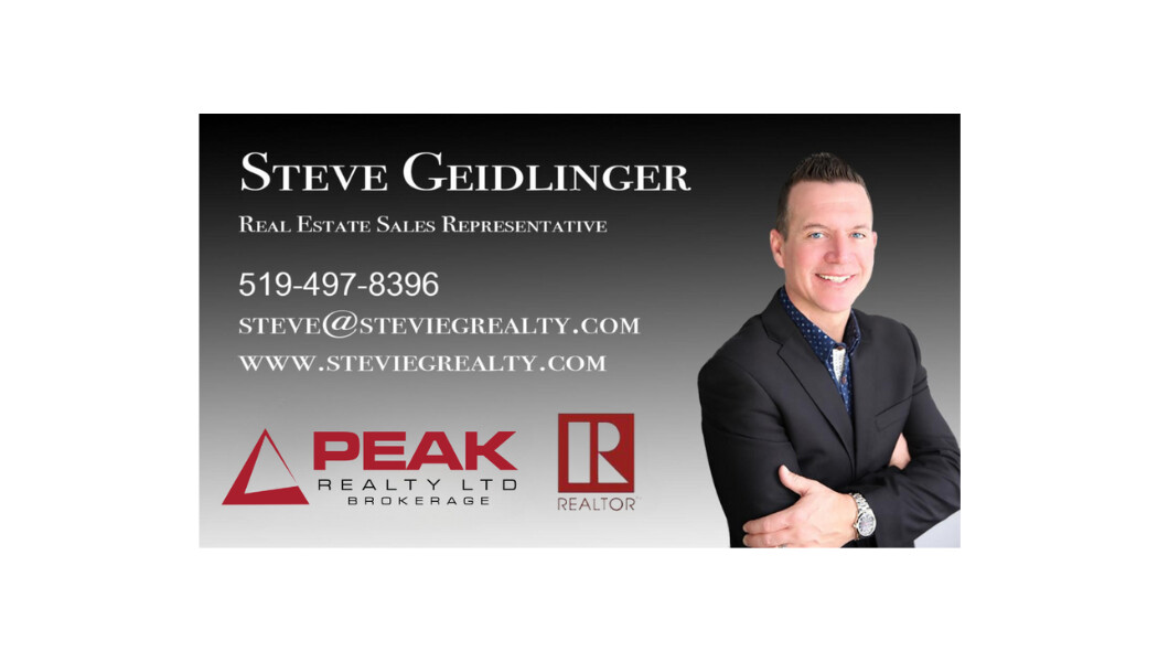 PEAK REALTY LTD: STEVE GEIDLINGER Logo