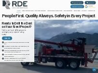Website Screenshot RDE Construction Drilling Services