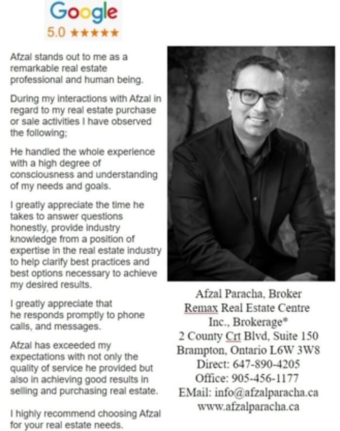 Images Afzal Paracha - Remax Real Estate Centre Inc -Brokerage