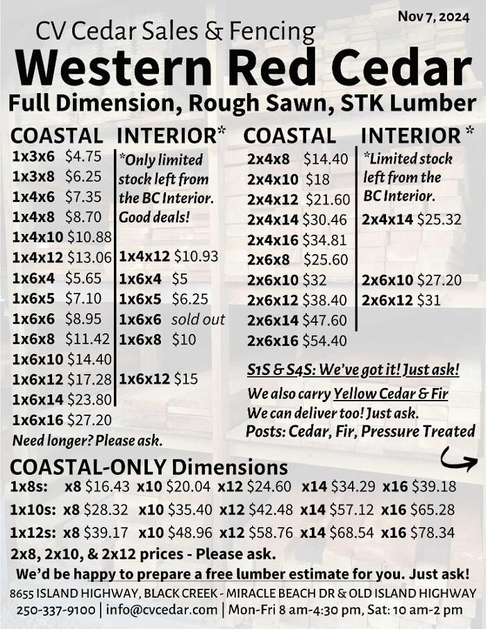Images C.V. Cedar Sales & Fencing Ltd