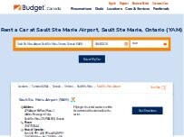 Website Screenshot Budget Car Rental