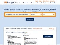 Website Screenshot Budget Car Rental