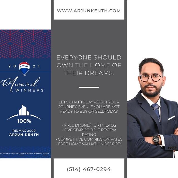 Images Arjun Kenth - Courtier Immobilier -Re/Max Real Estate Broker Laval