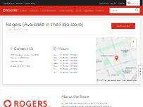 Website Screenshot Rogers (Available in the Fido store)