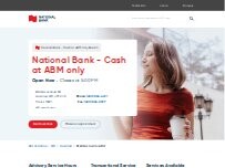 Website Screenshot National Bank - Cash at ABM only