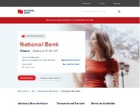 Website Screenshot National Bank