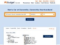 Website Screenshot Budget Car Rental