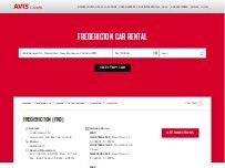 Website Screenshot Avis Car Rental