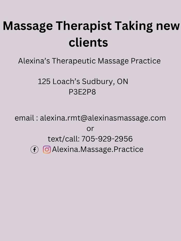 Images Alexina's Therapeutic Massage Practice