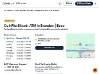 Website Screenshot CoinFlip Bitcoin ATM - Esso (Brandon)