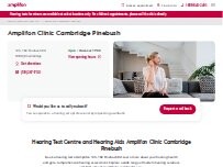 Website Screenshot Amplifon Clinic Cambridge Pinebush