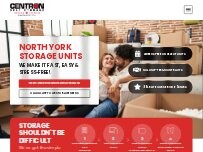 Website Screenshot Centron Self Storage - North York