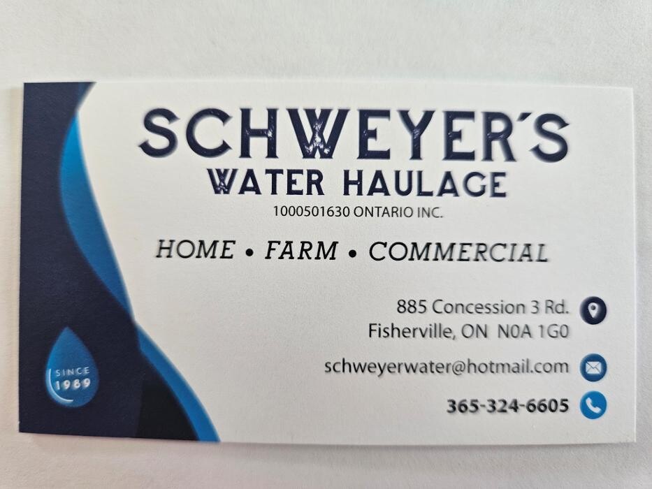 Images Schweyer's Water Haulage