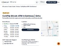 Website Screenshot CoinFlip Bitcoin ATM - Delta (Gatineau)