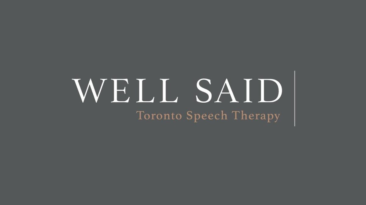 Images WELL SAID: Toronto Speech Therapy