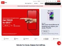 Website Screenshot Virgin Plus