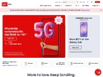 Website Screenshot Virgin Plus