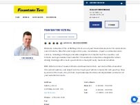 Website Screenshot Fountain Tire