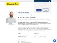 Website Screenshot Fountain Tire